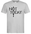 Мужская футболка Game of thrones Not today Серый фото