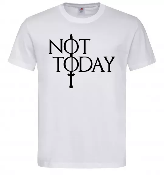 Мужская футболка Game of thrones Not today Белый фото