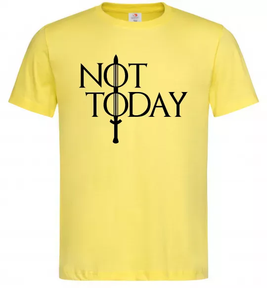 Мужская футболка Game of thrones Not today Лимонный фото