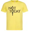 Мужская футболка Game of thrones Not today Лимонный фото