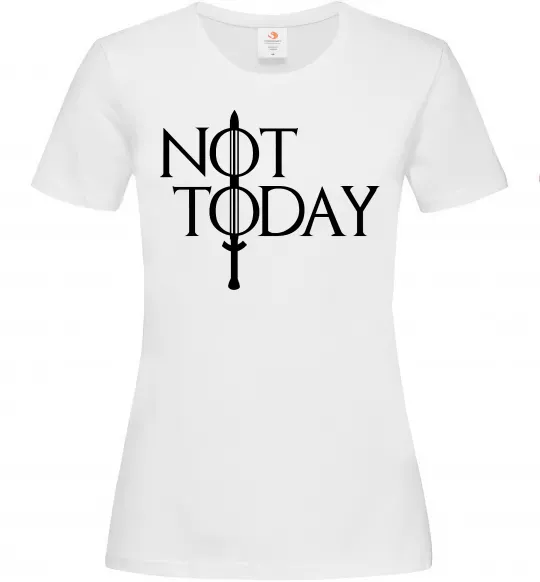 Жіноча футболка Game of thrones Not today Білий фото