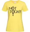 Жіноча футболка Game of thrones Not today Лимонний фото