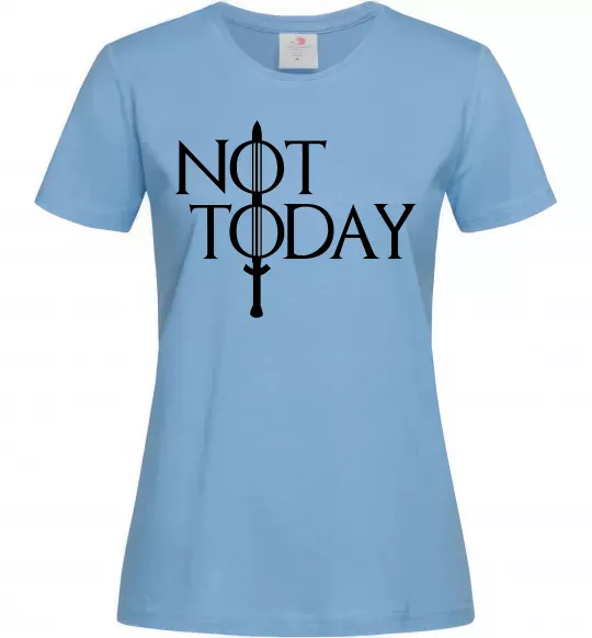 Жіноча футболка Game of thrones Not today Блакитний фото
