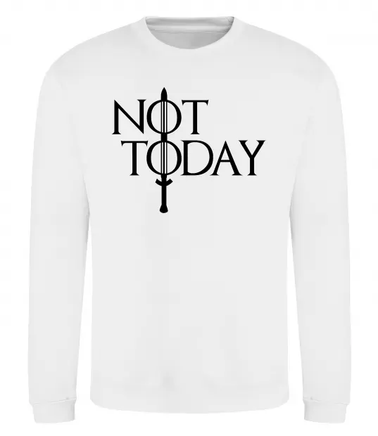 Свитшот Game of thrones Not today Белый фото
