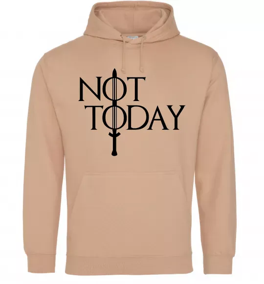 Чоловіча толстовка (худі) Game of thrones Not today Пісочний фото
