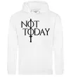 Женская толстовка (худи) Game of thrones Not today Белый фото