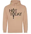 Женская толстовка (худи) Game of thrones Not today Песочный фото