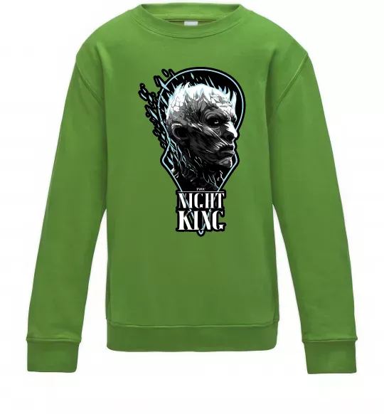 Детский Свитшот Night king Лаймовый фото