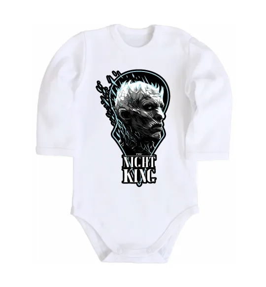 Детский боди Night king Белый фото