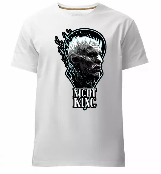 Чоловіча преміум футболка Night king Білий фото