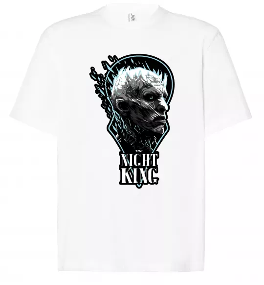 Футболка Оверсайз Night king Білий фото