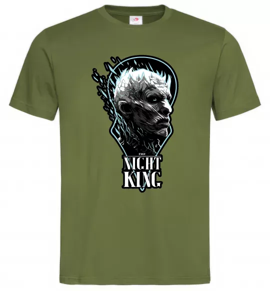 Чоловіча футболка Night king Оливковий фото