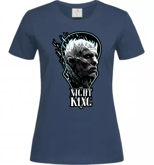 Жіноча футболка Night king Темно-синій фото