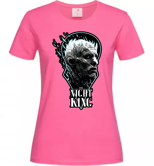 Жіноча футболка Night king Яскраво-рожевий фото