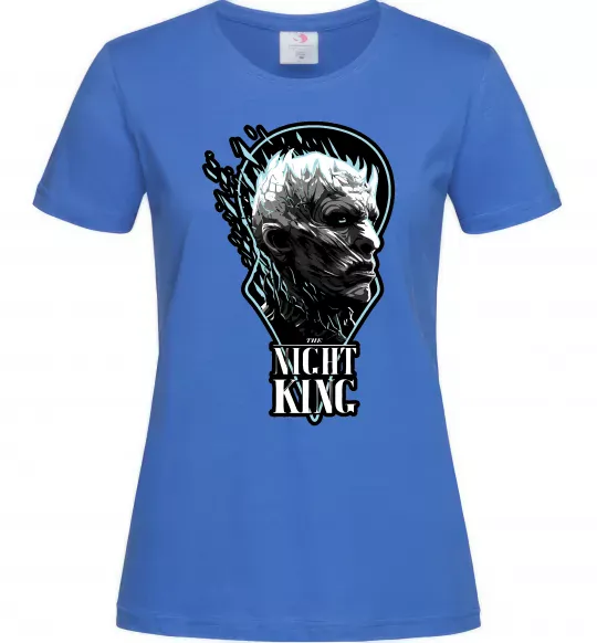 Жіноча футболка Night king Яскраво-синій фото