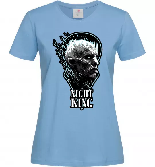 Жіноча футболка Night king Блакитний фото