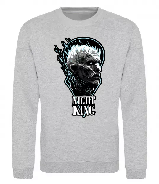 Світшот Night king Сірий меланж фото