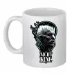 Чашка керамічна Night king Білий фото
