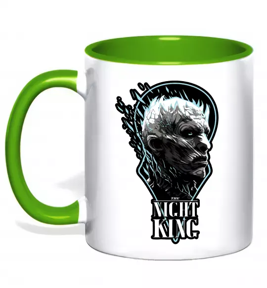 Чашка с цветной ручкой Night king Зеленый фото
