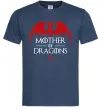 Чоловіча футболка Mother of dragons червоний дракон Темно-синій фото