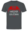 Чоловіча футболка Mother of dragons червоний дракон Графіт фото