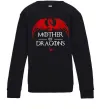 Детский Свитшот Mother of dragons червоний дракон Черный фото