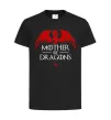 Дитяча футболка Mother of dragons червоний дракон Чорний фото