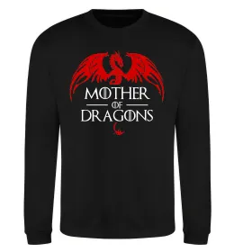 Свитшот Mother of dragons червоний дракон Черный фото
