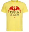 Чоловіча футболка Mother of dragons червоний дракон Лимонний фото