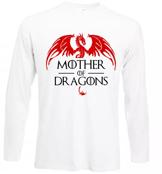 Лонгслив Mother of dragons червоний дракон Белый фото
