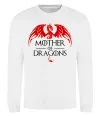 Світшот Mother of dragons червоний дракон Білий Світшот Mother of dragons червоний дракон Білий фото