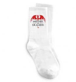 Носки Mother of dragons червоний дракон