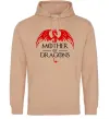 Чоловіча толстовка (худі) Mother of dragons червоний дракон Пісочний фото