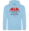Жіноча толстовка (худі) Mother of dragons червоний дракон Блакитний фото