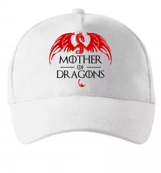 Кепка Mother of dragons червоний дракон Білий фото