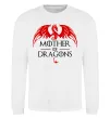 Світшот Mother of dragons червоний дракон Білий фото