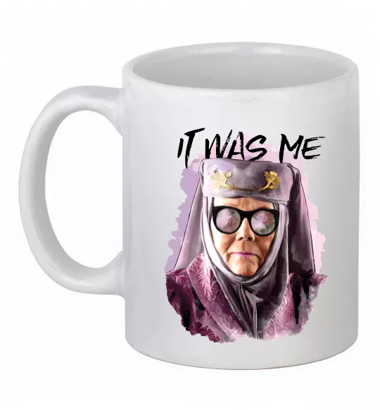 Чашка керамическая It was me Белый фото