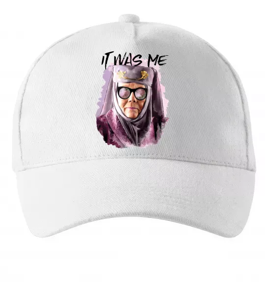 Кепка It was me Білий фото