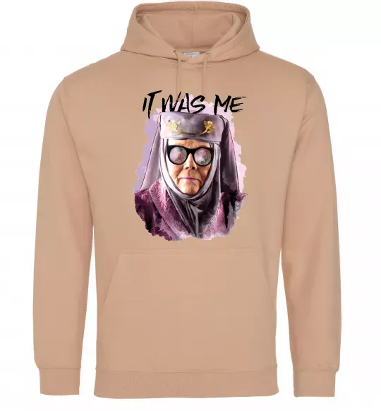 Жіноча толстовка (худі) It was me Пісочний фото