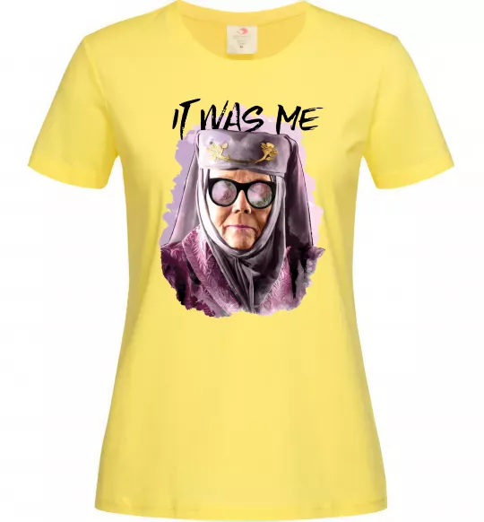 Жіноча футболка It was me Лимонний фото