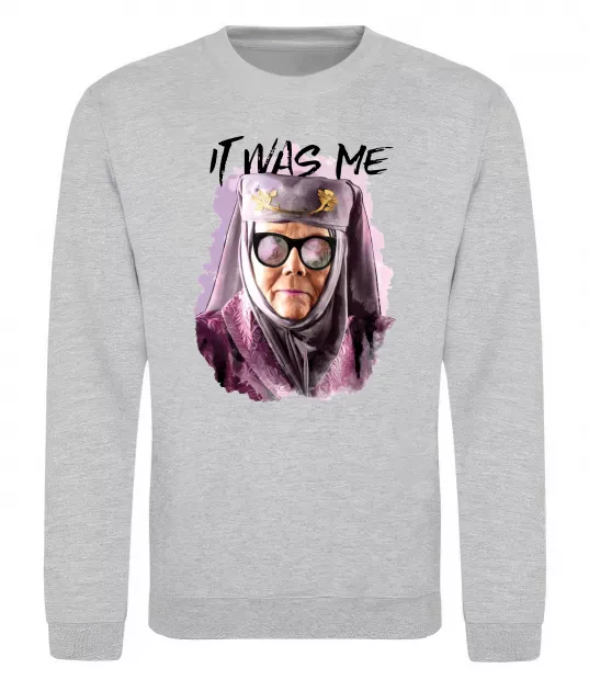 Світшот It was me Сірий меланж фото