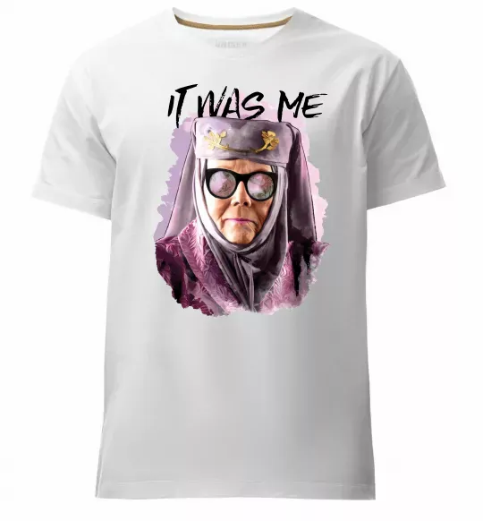 Чоловіча преміум футболка It was me Білий фото