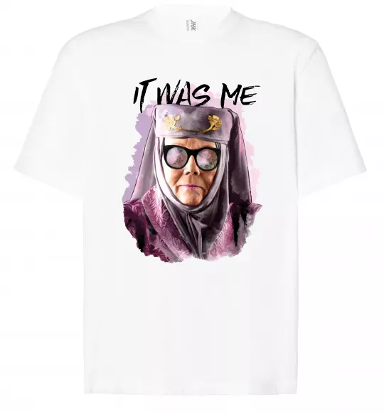 Футболка Оверсайз It was me Белый фото