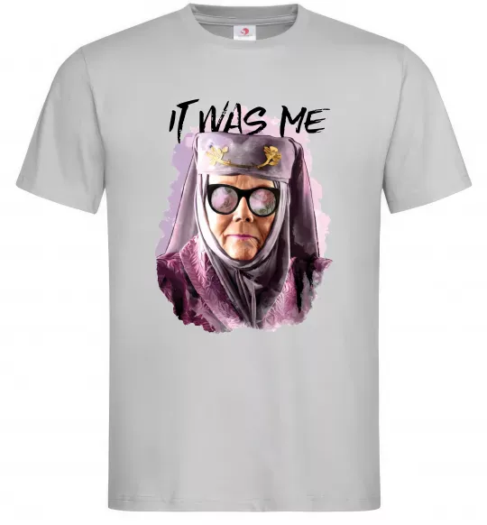 Мужская футболка It was me Серый фото
