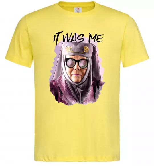 Мужская футболка It was me Лимонный фото