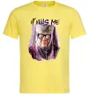 Мужская футболка It was me Лимонный фото