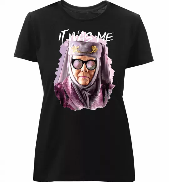 Женская премиум футболка It was me Черный фото