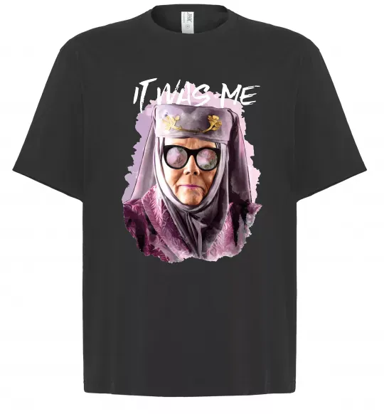 Футболка Оверсайз It was me Черный фото