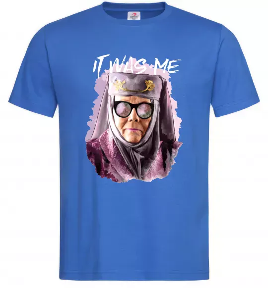 Мужская футболка It was me Ярко-синий фото