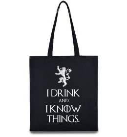 Эко-сумка I drink and i know things